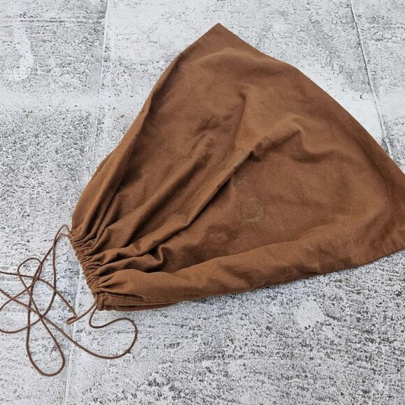 Gucci Dust Bag Brown Cotton Large Storage Bag Draw String Made in Italy authenti - Picture 2 of 9